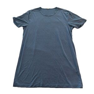 Uniqlo U Mens Size Small Blue Crewneck T-Shirt breathable athletic airism fitted